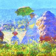 2021 d610 5 115 1 Bordeaux Bassins de Lumières Monet Promenade Femme à l'ombrelle