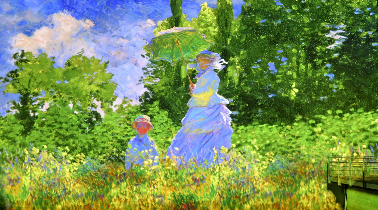 2021 d610 5 116 1 Bordeaux Bassins de Lumières Monet Promenade Femme à l'ombrelle