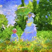 2021 d610 5 116 1 Bordeaux Bassins de Lumières Monet Promenade Femme à l'ombrelle