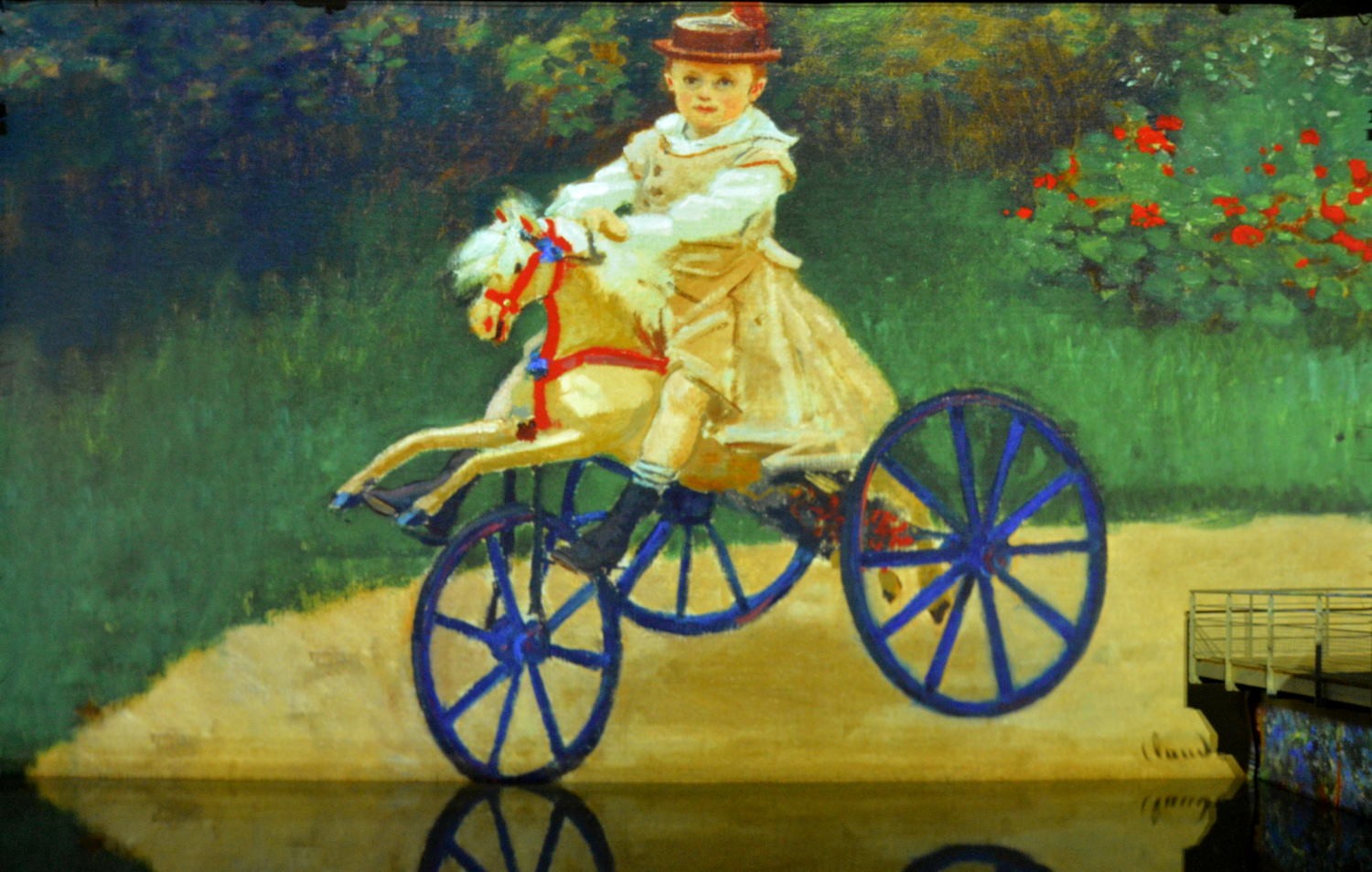 2021 d610 5 118 1 Bordeaux Bassins de Lumières Monet Jean Monet sur son cheval mécanique