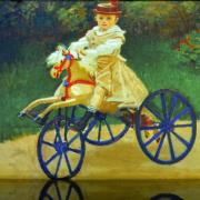 2021 d610 5 118 1 Bordeaux Bassins de Lumières Monet Jean Monet sur son cheval mécanique